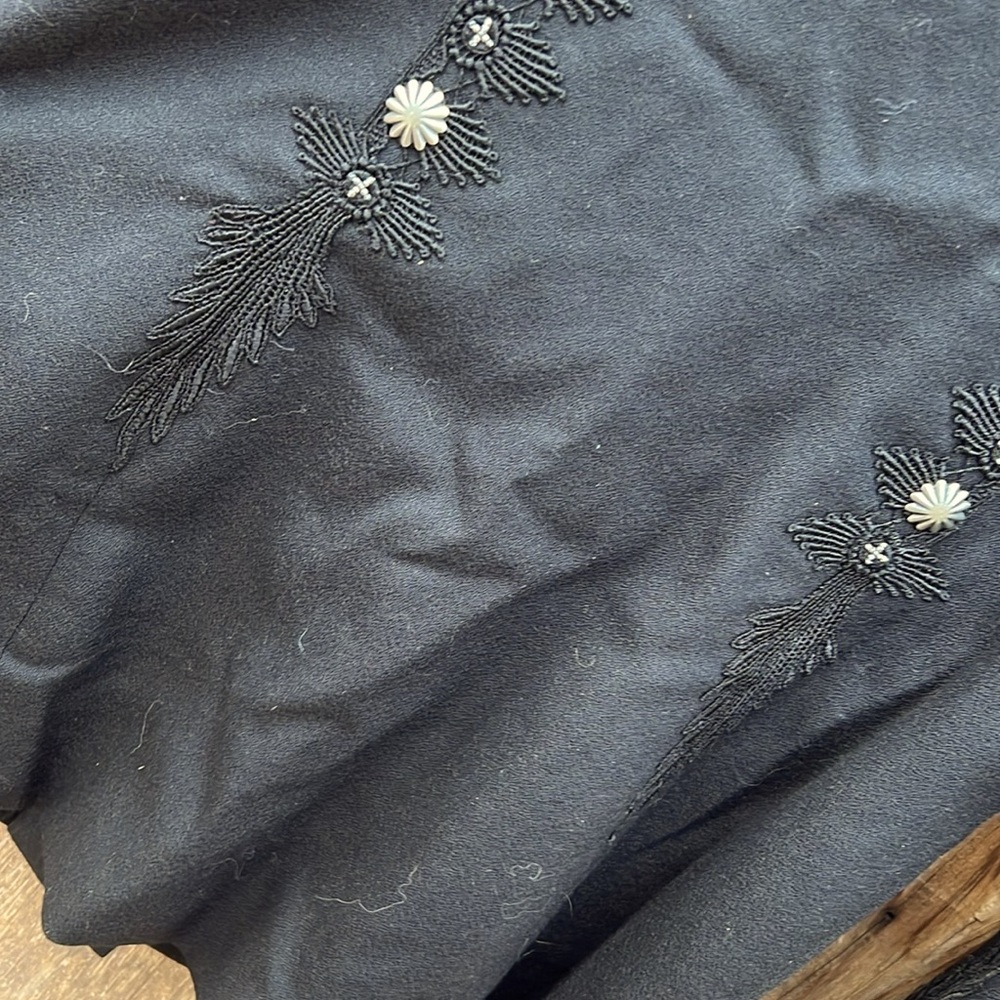 Vintage Ren Ellis Western-Style Embroidered Black Jacket - Picture 10 of 13